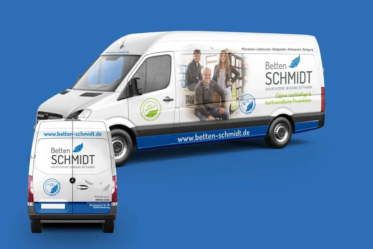 Betten Schmidt GmbH Autobeschriftung
